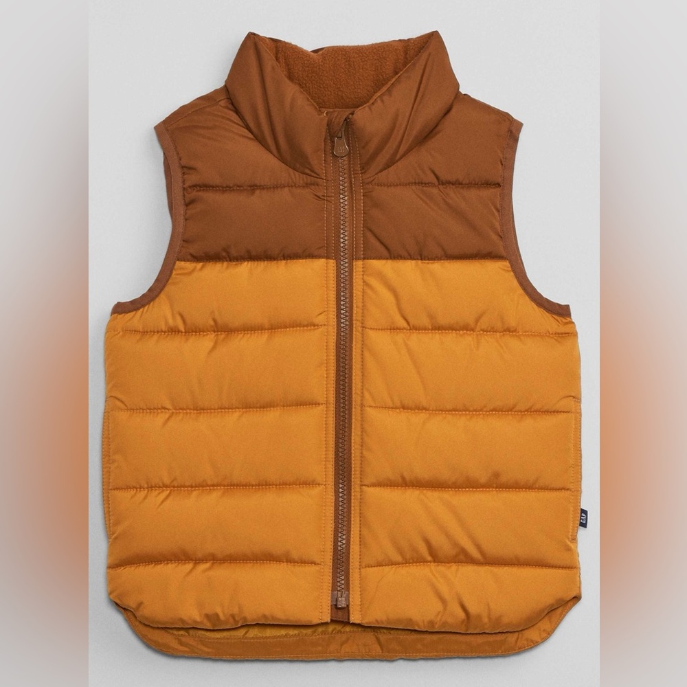 babyGAP ColdControl Colorblock Puffer Vest 2T Water Resistant Recycled Fill
